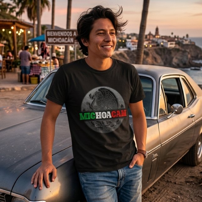 Mens Michoacan Mexico Tshrt T-Shirt (Michoacan Mexico T-Shirt)