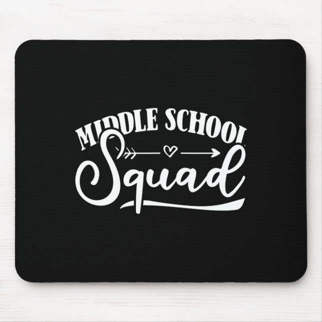 Mens middle school squad teacher performance  mouse pad (Front)