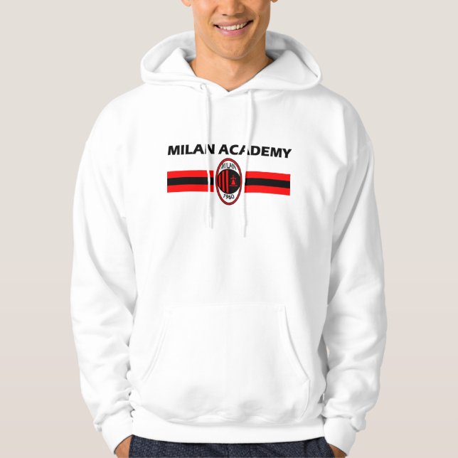 men's milan academy college vivid printing design hoodie (Front)