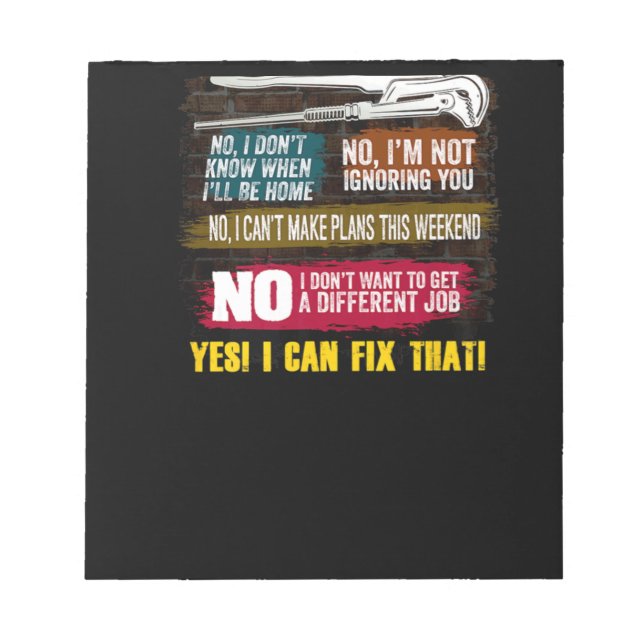 Mens Millwright Novelty Gift T-Shirt for Dads Notepad (Front)