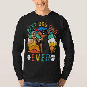 Mens Miniature Pinscher Best Dog Dad Ever Dog T-Shirt