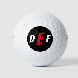 Men's Modern Monogram Initials Golf Balls