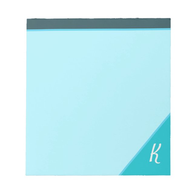 Men's Modern Monogram Notepad (Front)