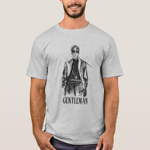 mens modern sketch gentlemen tshirt