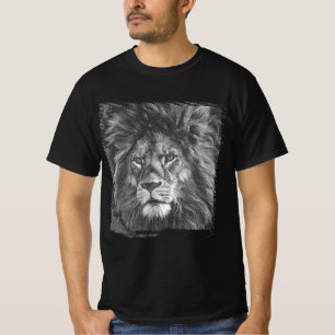 Men's Modern T-Shirts Template Pop Art Lion Face