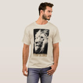 Mens Modern T Shirts Trendy Modern Lion Face (Front Full)