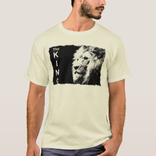 Mens Modern Tee Shirts Lion Face Template