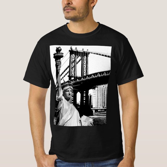 Mens Modern Tees Liberty Statue Nyc New York (Front)