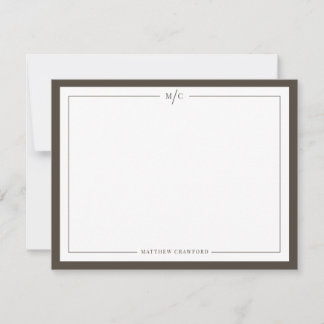Mens Monogram Card