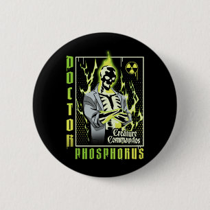 Mens Monster Squad Radiant Skeleton Poster 6 Cm Round Badge
