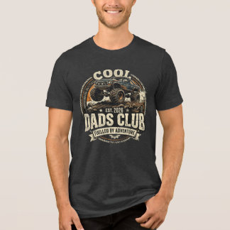Men's Monster Truck T-shirt Cool Dad's Club Tri-Blend Shirt