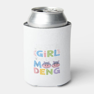 Mens MooDeng Just a Girl Who Loves Moo Deng Funny Can Cooler