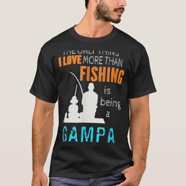 Mens More Than Love Fishing Gampa Special Grandpa T-Shirt (Front)