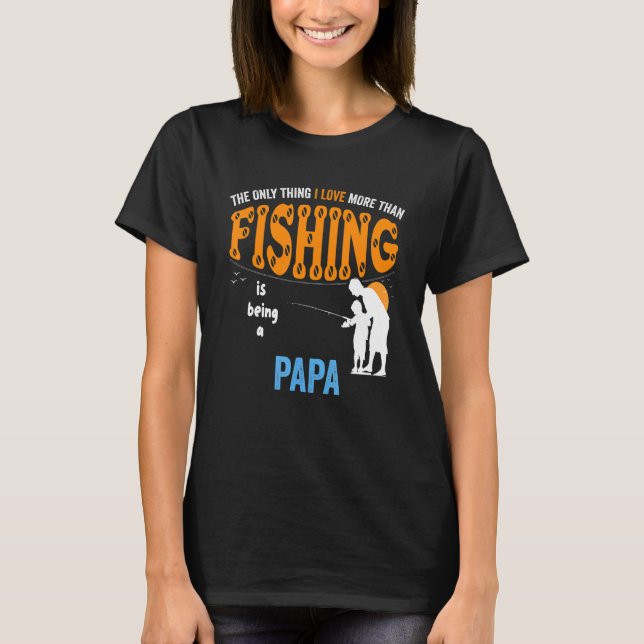 Mens More Than Love Fishing Papa Special Grandpa T-Shirt (Front)