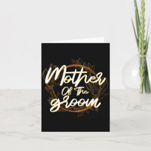 Mens Mother Of The Groom Bachelorette Wedding Card