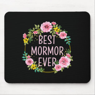 Mens mothers day floral mormor swedish grandma mouse pad