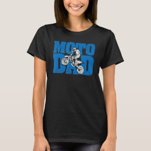 Mens Moto Dad Dirt Bike Motocross Biker Motorcycle T-Shirt