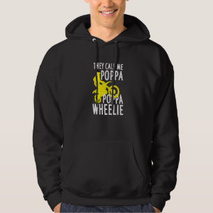Mens Motocross For Dirt Bike Riding Dad Poppa Whe Hoodie