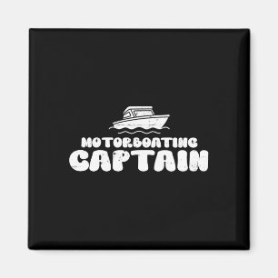 Mens motor boat captain motor boating motor boats magnet