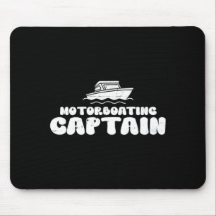 Mens motor boat captain motor boating motor boats mouse pad