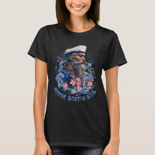 Mens Motor Boatin Funny Pontoon Boating Lake Motor T-Shirt