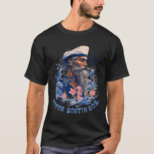 Mens Motor Boatin Funny Pontoon Boating Lake Motor T-Shirt