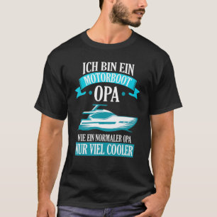 Mens Motorboat Grandpa Boat Boats Boaters T-Shirt