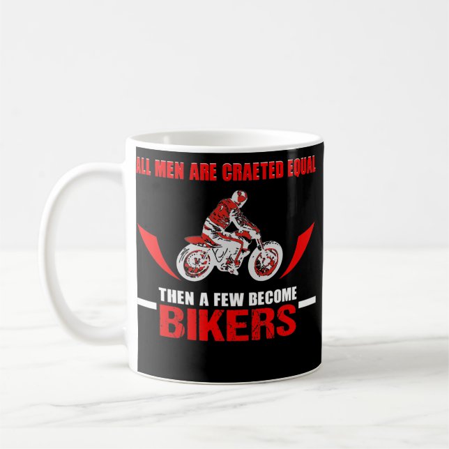 Mens Motorcycle Father Funny Biker Gang All Men Coffee Mug (Left)