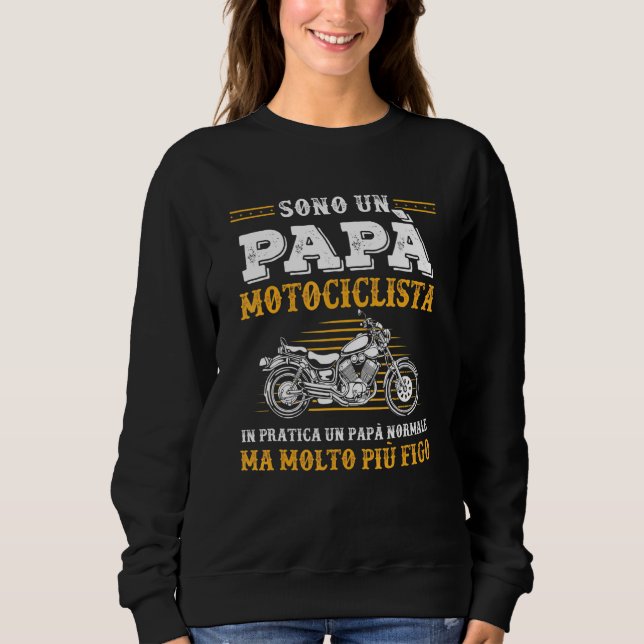 Mens Motorcycle Father's Day Cool Biker Father's D Sweatshirt (Front)