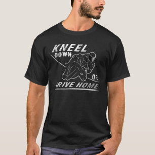 Mens Motorcycle Rider Knee Low Biker Biker T-Shirt