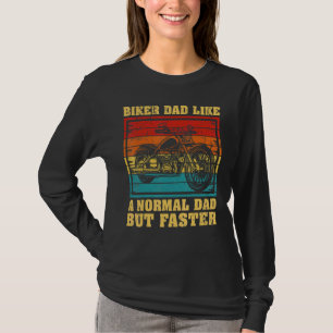 Mens Motorcycle Vintage Biker Dad Like A Normal Da T-Shirt