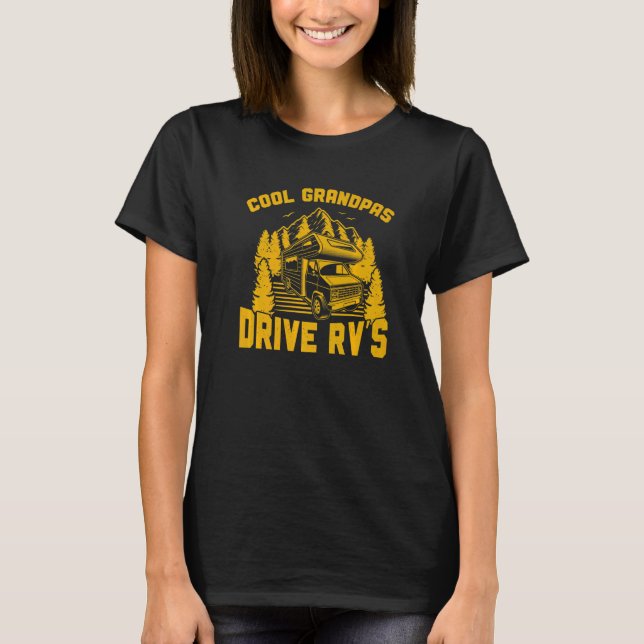 Mens Motorhome  Rv Camping Cool Grandpas Drive Rv' T-Shirt (Front)