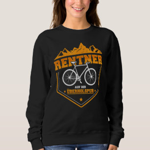 Mens Mountain Bike Bicycle Pensioner On The Fast Sweatshirt