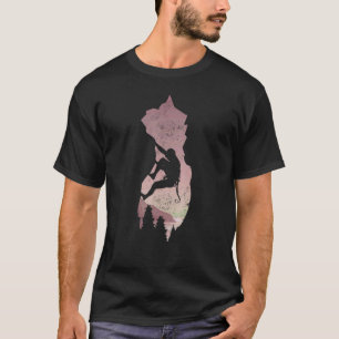 Mens Mountain Climber Rock Climbing Bouldering Mou T-Shirt