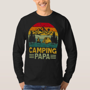 Mens Mountain Vintage Camping Papa Father's Day T-Shirt