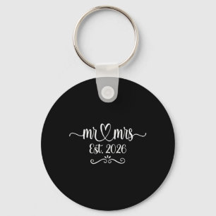 Mens Mr And Mrs Est 2026 Married Wedding Husband Key Ring