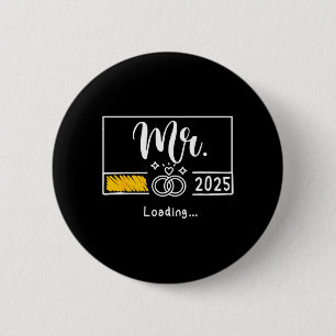 Mens Mr Est 2025 Newly Married Wedding Husband Mr 6 Cm Round Badge