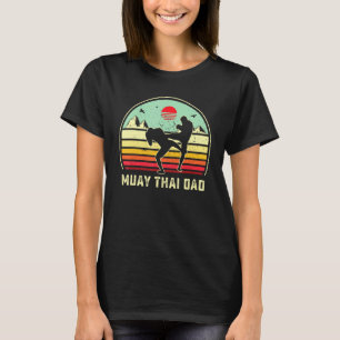 Mens Muay Thai Kick Boxing Martial Art Retro Aesth T-Shirt