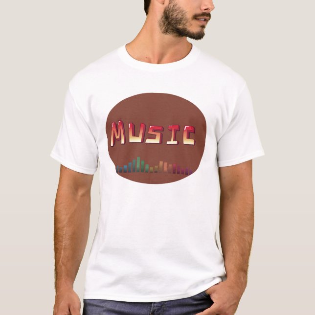Mens Music T--Shirt T-Shirt (Front)