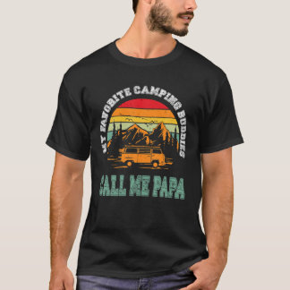 Mens My Favorite Camping Buddies Call Me Papa Vint T-Shirt