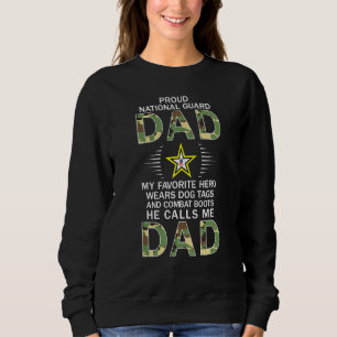 Mens My Favorite Hero Wears Combat Boots Proud Nat Sweatshirt