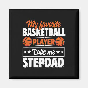 Mens My Favorite Sketll Player Calls Me Stepdad Cu Magnet