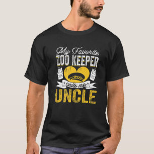 Mens My Favorite Zoo Keeper Calls Me Uncle Animals T-Shirt