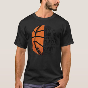 Mens My Favourite Basketball Player Calls Me Grand T-Shirt
