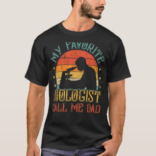 Mens My Favourite Biologist Buddies Call Me Dad Fa T-Shirt