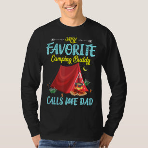 Mens My Favourite Camping Buddies Call Me Dad - Fa T-Shirt