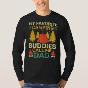 Mens  My Favourite Camping Buddies Call Me Dad Fat T-Shirt
