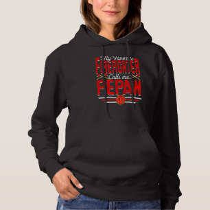 Mens My Favourite Firefighter Calls Me Pepaw Firef Hoodie