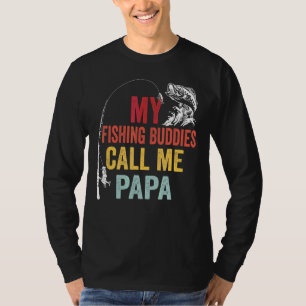 Mens My Favourite Fishing Buddies Call Me Papa Fis T-Shirt