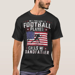 Mens My Favourite Football Player Calls Me Grandfa T-Shirt